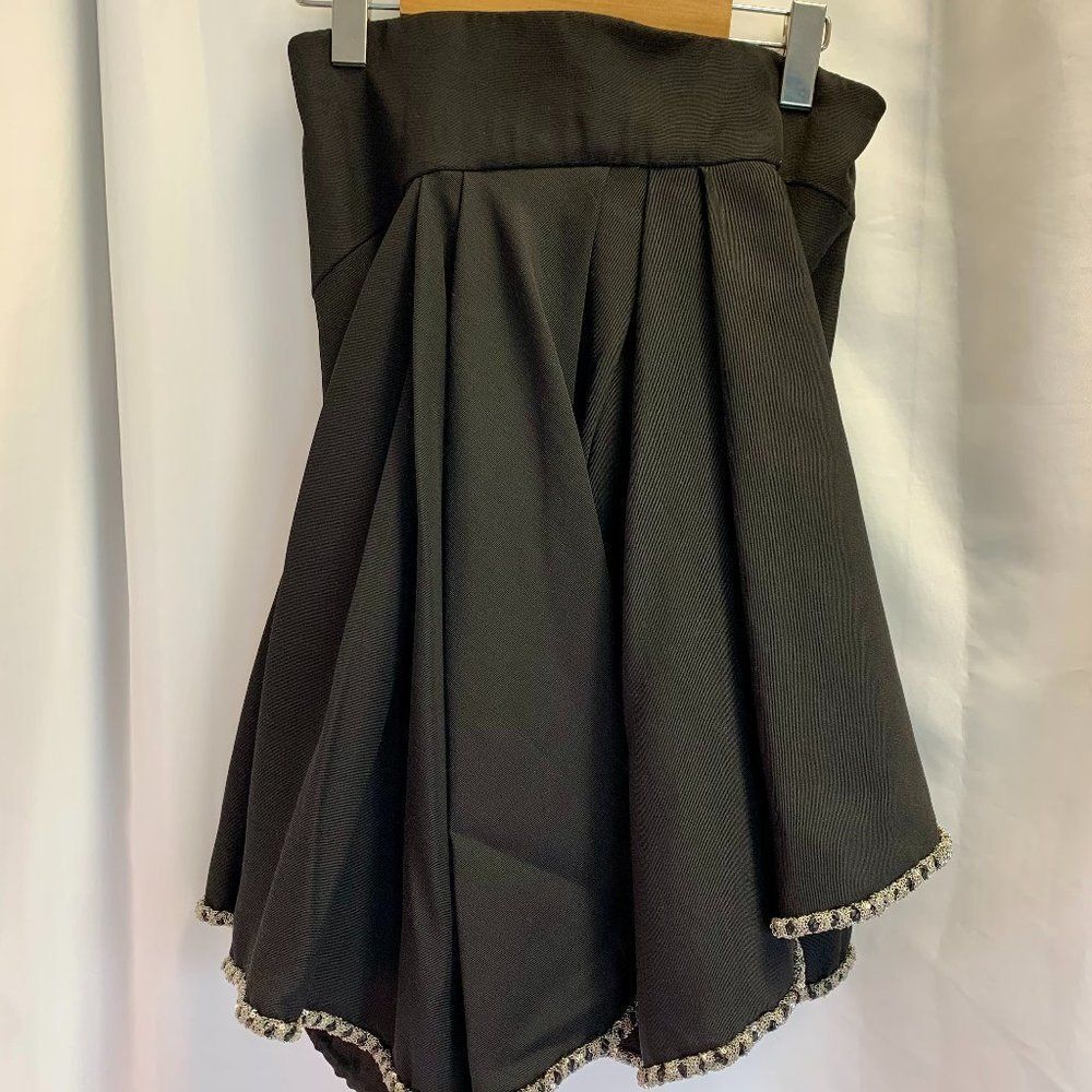 Jay Ahr black strapless chain trim babydoll dress - Picture 4 of 12
